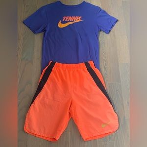 Nike boys tennis outfit size L